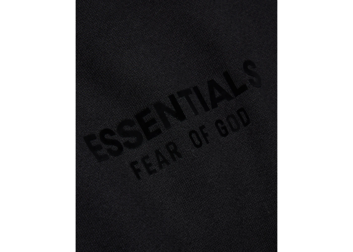 Fear of God Essentials Hoodie Jet Black Small Logo