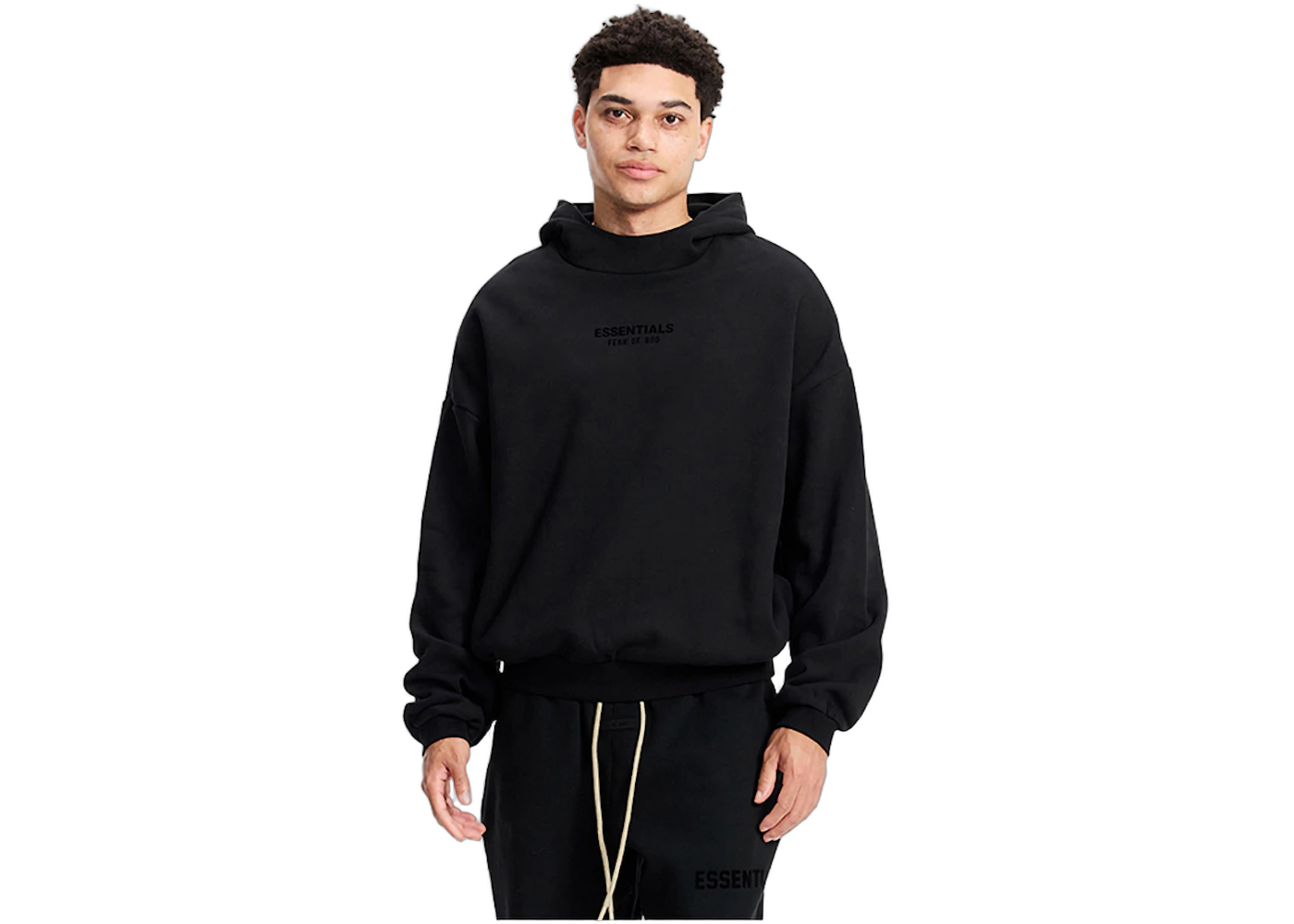 Fear of God Essentials Hoodie Jet Black, Jet Black (192BT232050F)