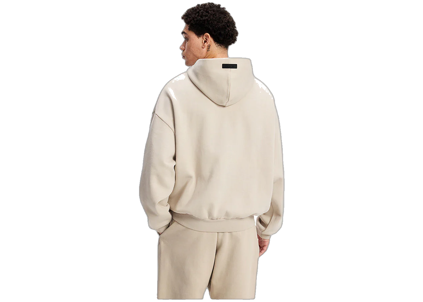 Fear of God Essentials Hoodie Silver Cloud