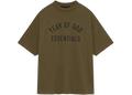 Fear of God Essentials Jersey Crewneck T-Shirt Olive