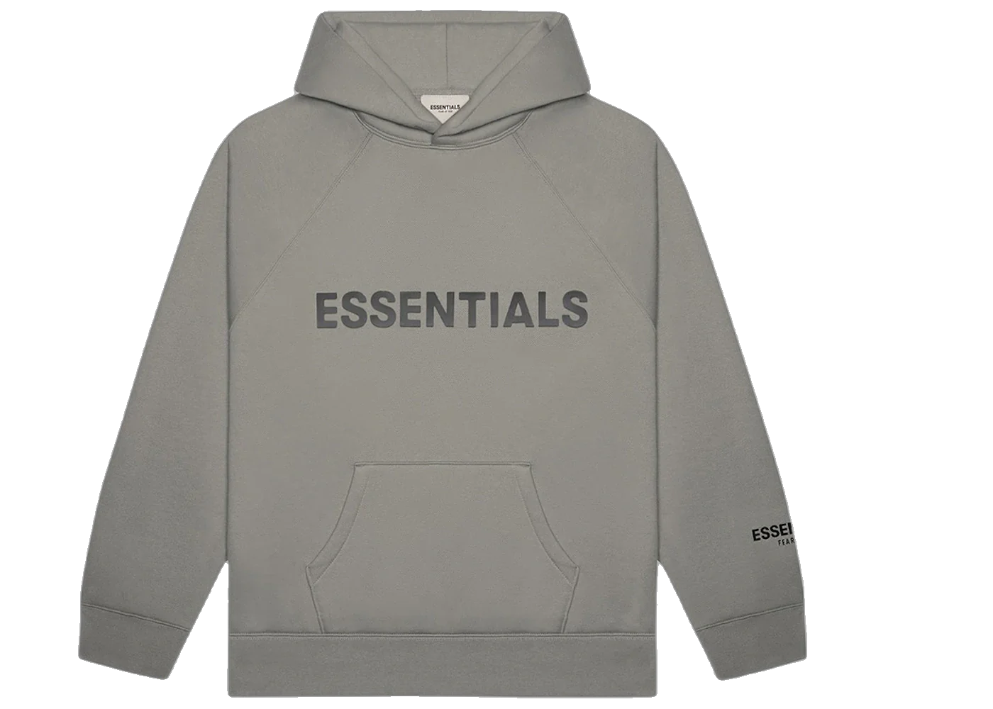 Fear of God Essentials Pullover Hoodie Applique Logo Cement