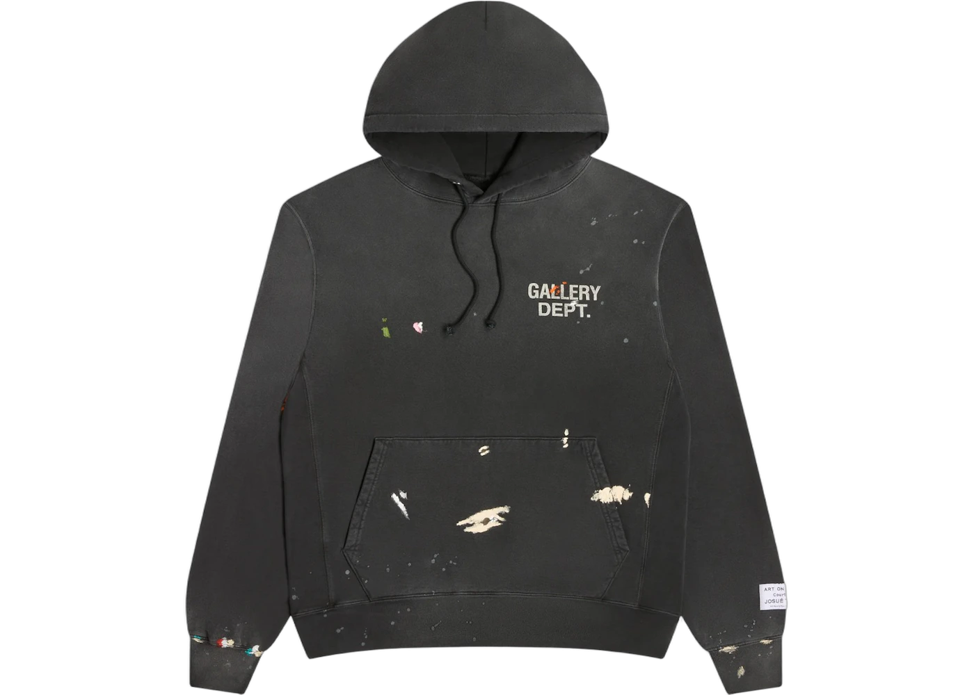 Gallery Dept. Paint Logo Hoodie Vintage Black