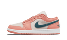 Air Jordan 1 Low Light Madder Root, Light Madder Root/Dark Teal Green/White (DC0774-800)