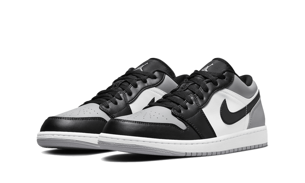 Air Jordan 1 Low Shadow Toe, Light Smoke Grey/Black-White (553558-052 / 553560-052)