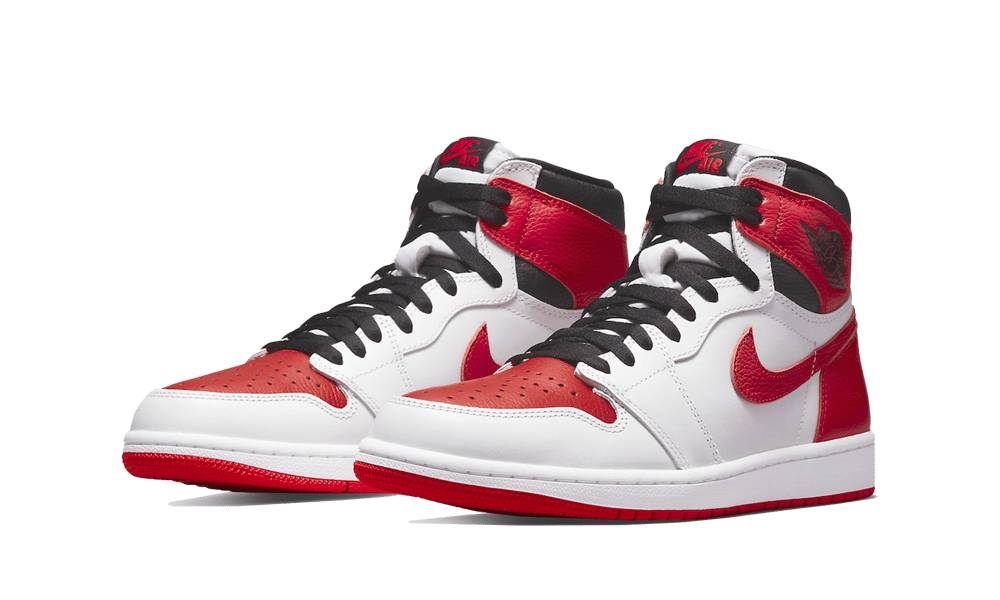 Air Jordan 1 Retro High OG Heritage, White/University Red-Black (555088-161 / 575441-161)