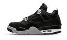 Air Jordan 4 Retro SE Black Canvas, Black/Light Steel Grey/White/Fire Red (DH7138-006 / DV0553-006)