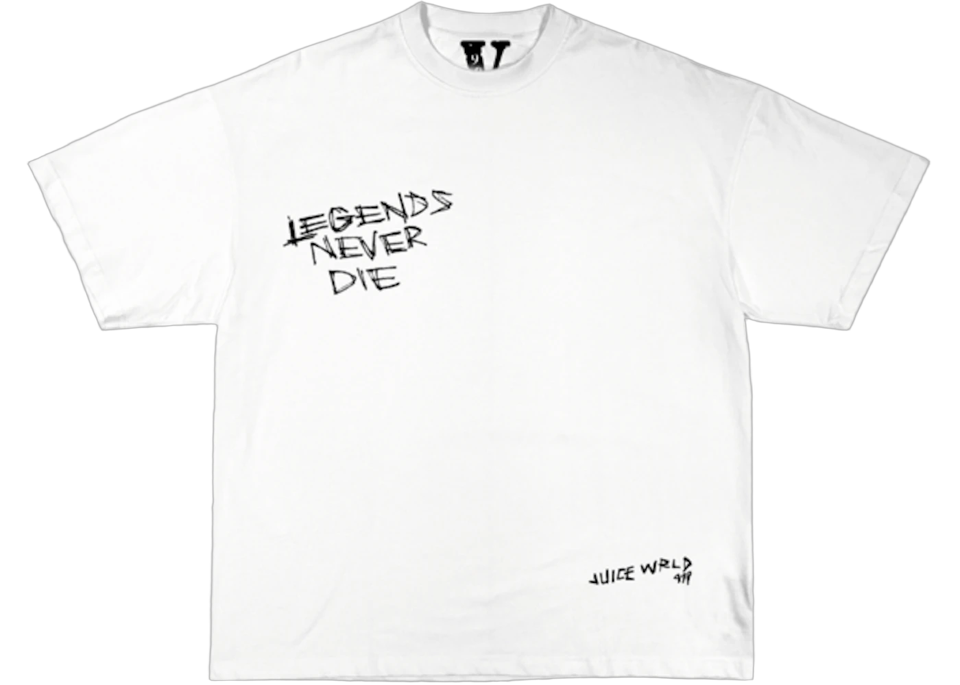 Juice Wrld x Vlone Legends Never Die T-Shirt White, White (juice-wrld-x-vlone-legends-never-die-t-shirt-white)