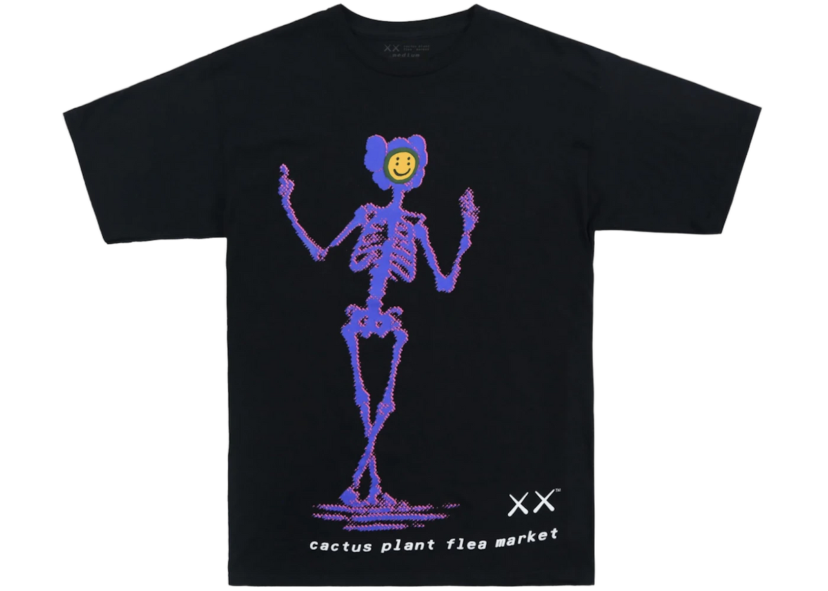 KAWS x Cactus Plant Flea Market T-shirt Black