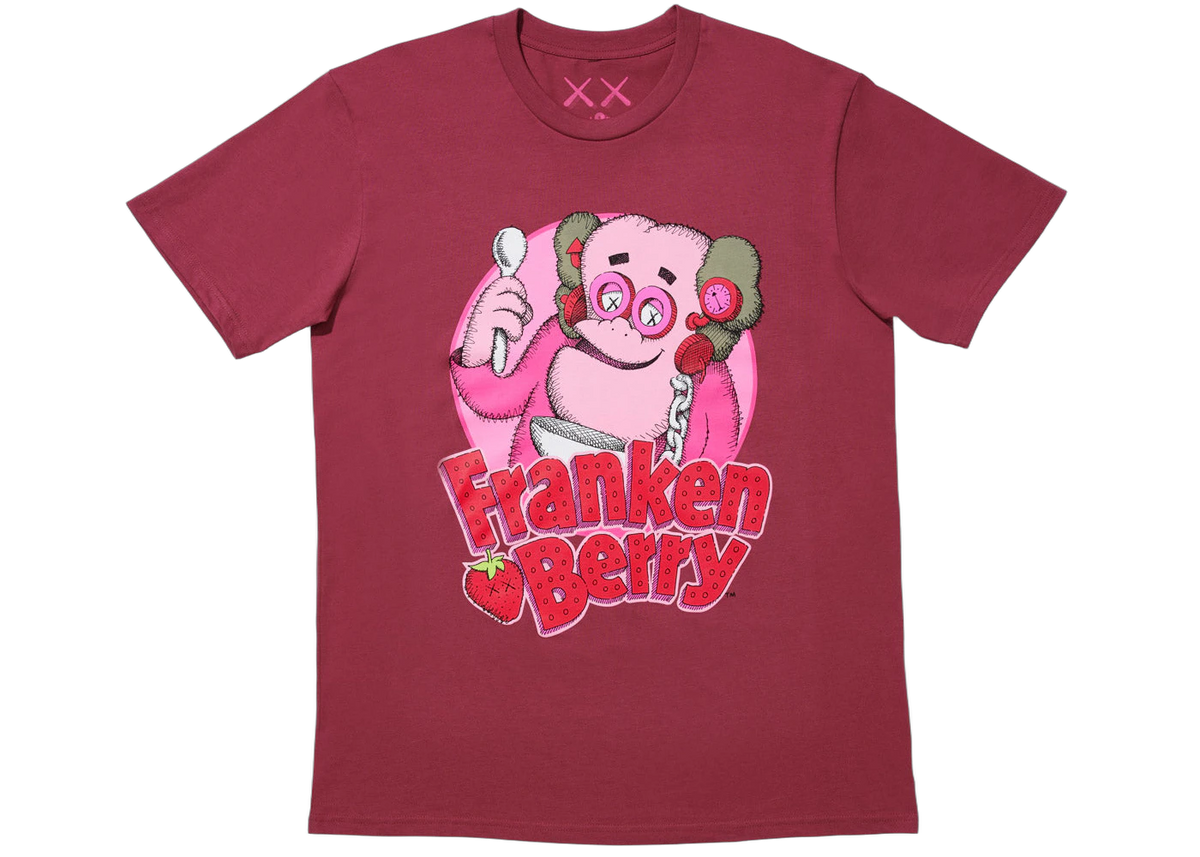 KAWS x Monsters Franken Berry T-shirt Red