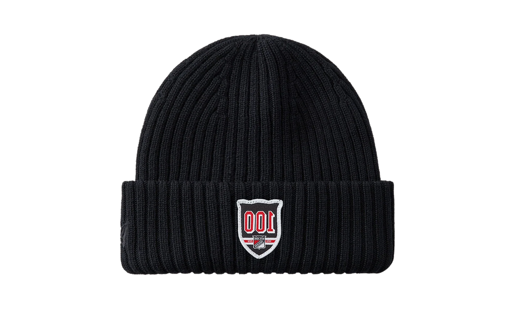 Kith x New Era For The New York Rangers Centennial Knit Beanie Black