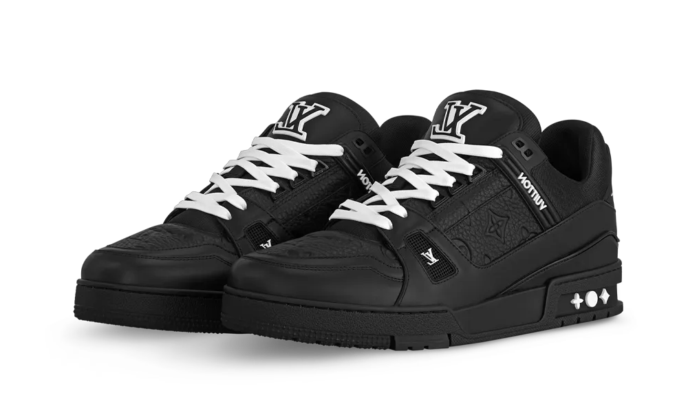 Louis Vuitton Trainer Black Embossed Monogram