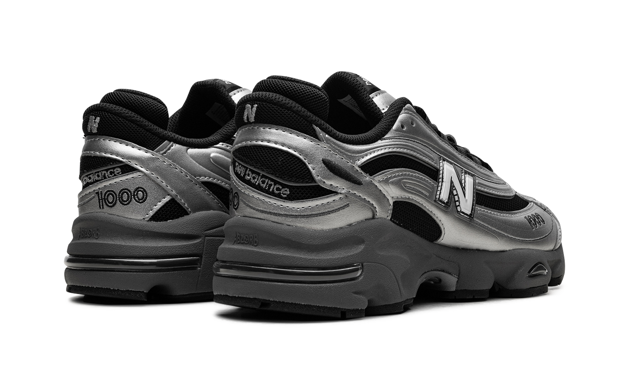 New Balance 1000 Black Silver Metallic