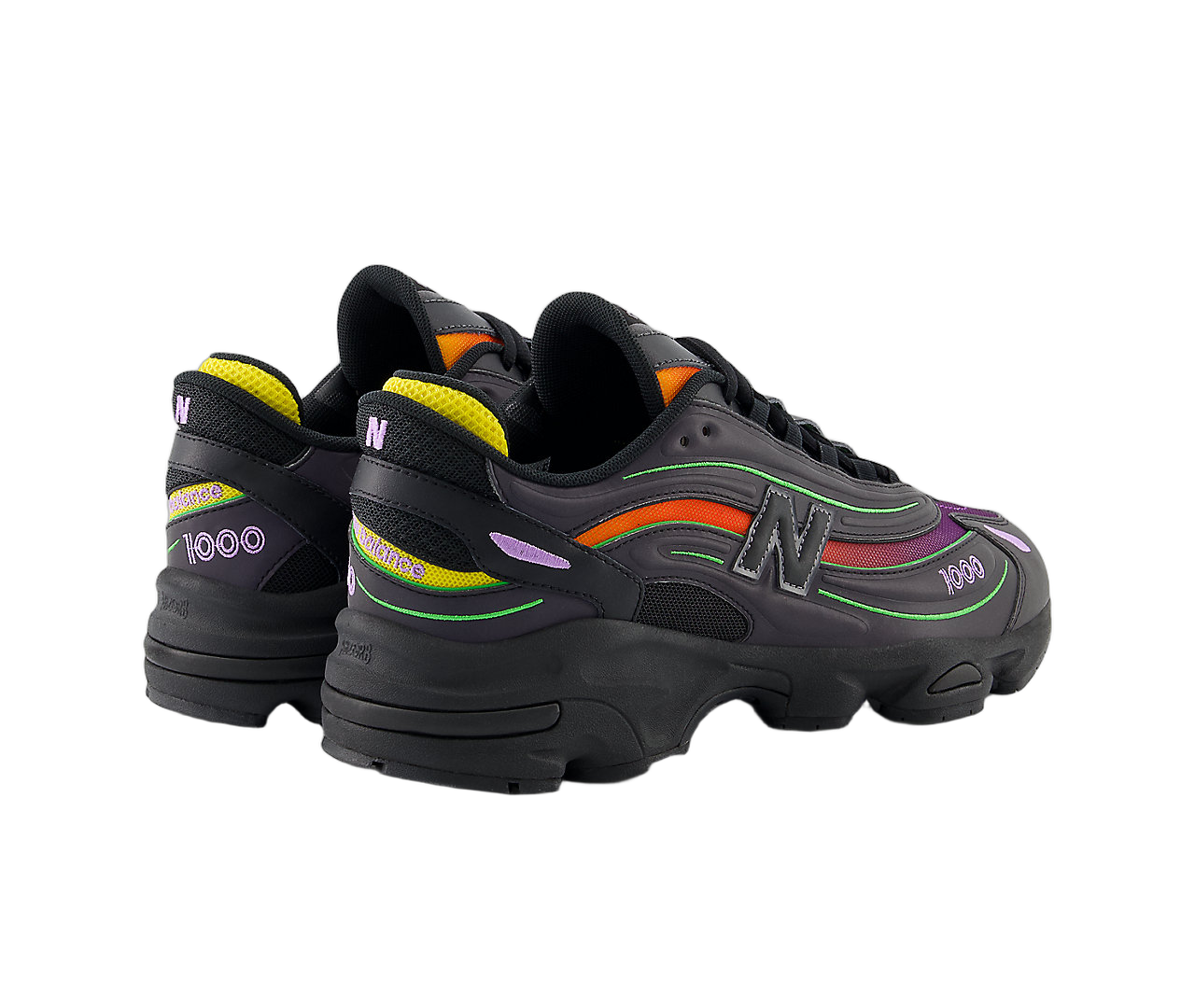 New Balance 1000 Reflective Black Multi-Color - Sneak
