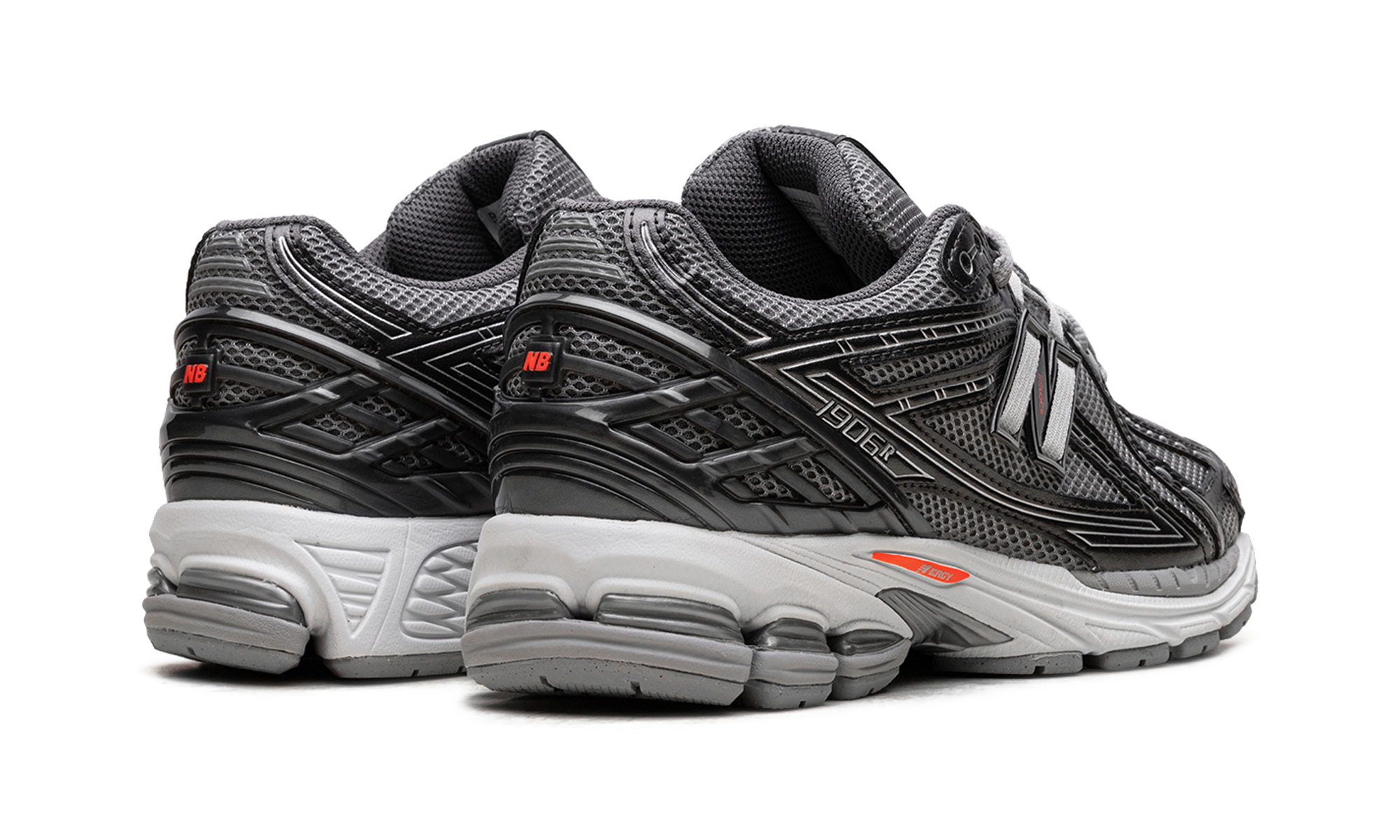New Balance 1906R Black Metallic Urgent Red Slate