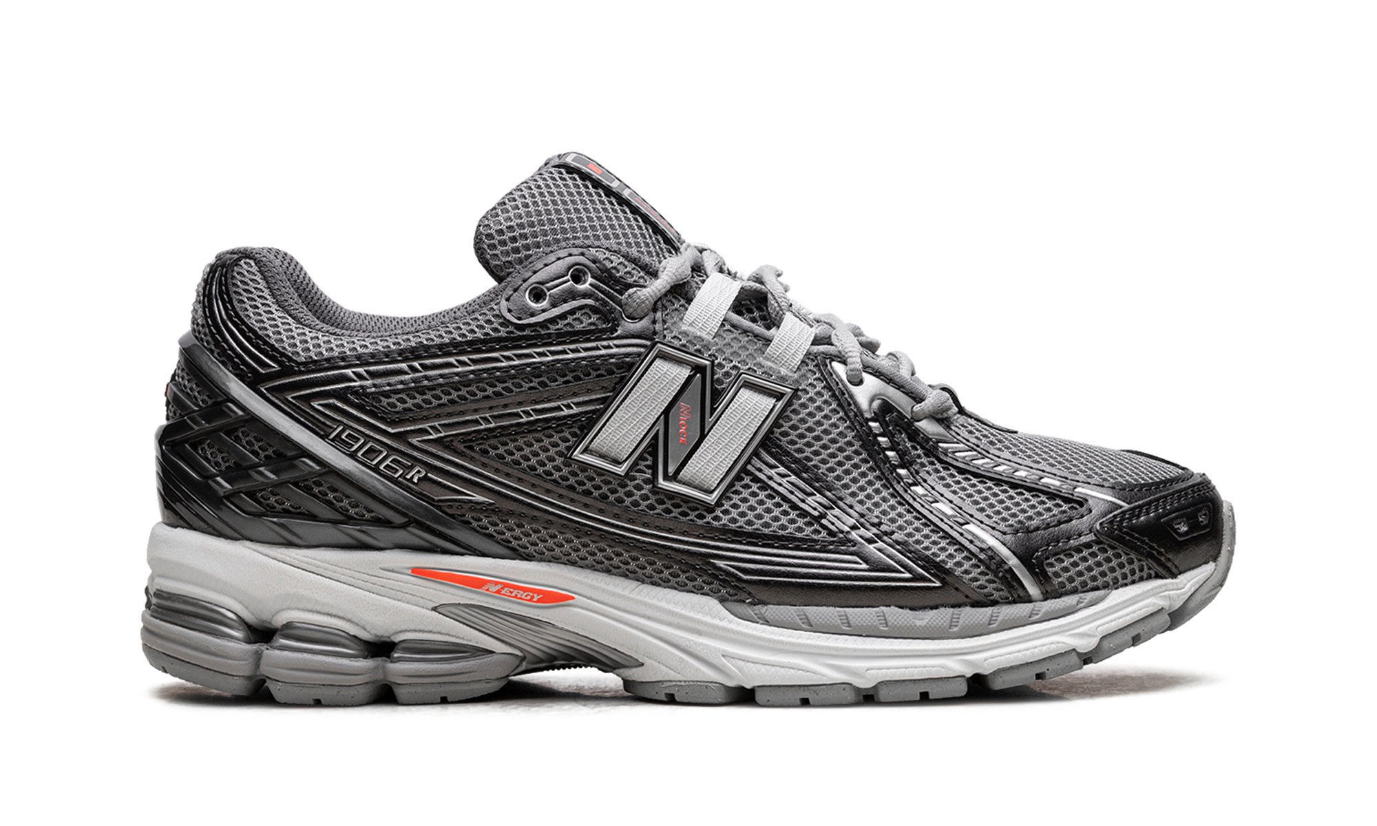 New Balance 1906R Black Metallic Urgent Red Slate