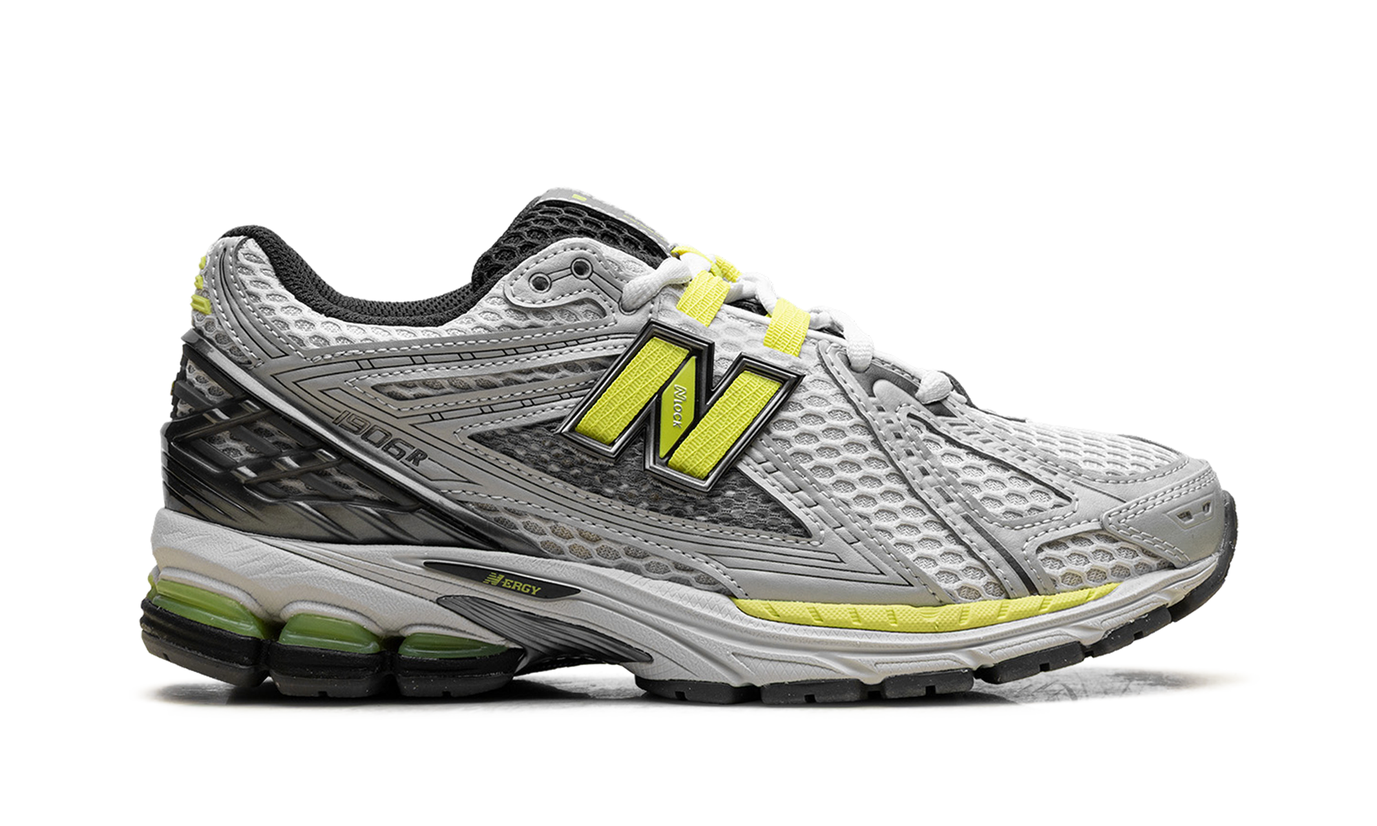 New Balance 1906R Light Silver Metallic Alkaline Green