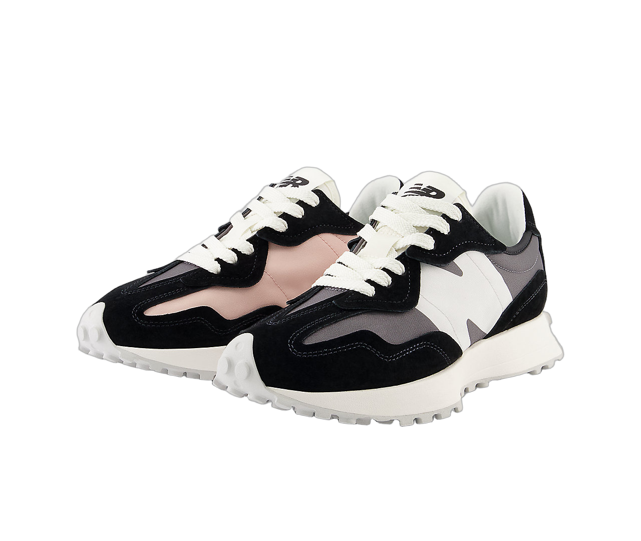 New Balance 327 Black Pink Grey, Black/Pink/Grey (U327WEM)