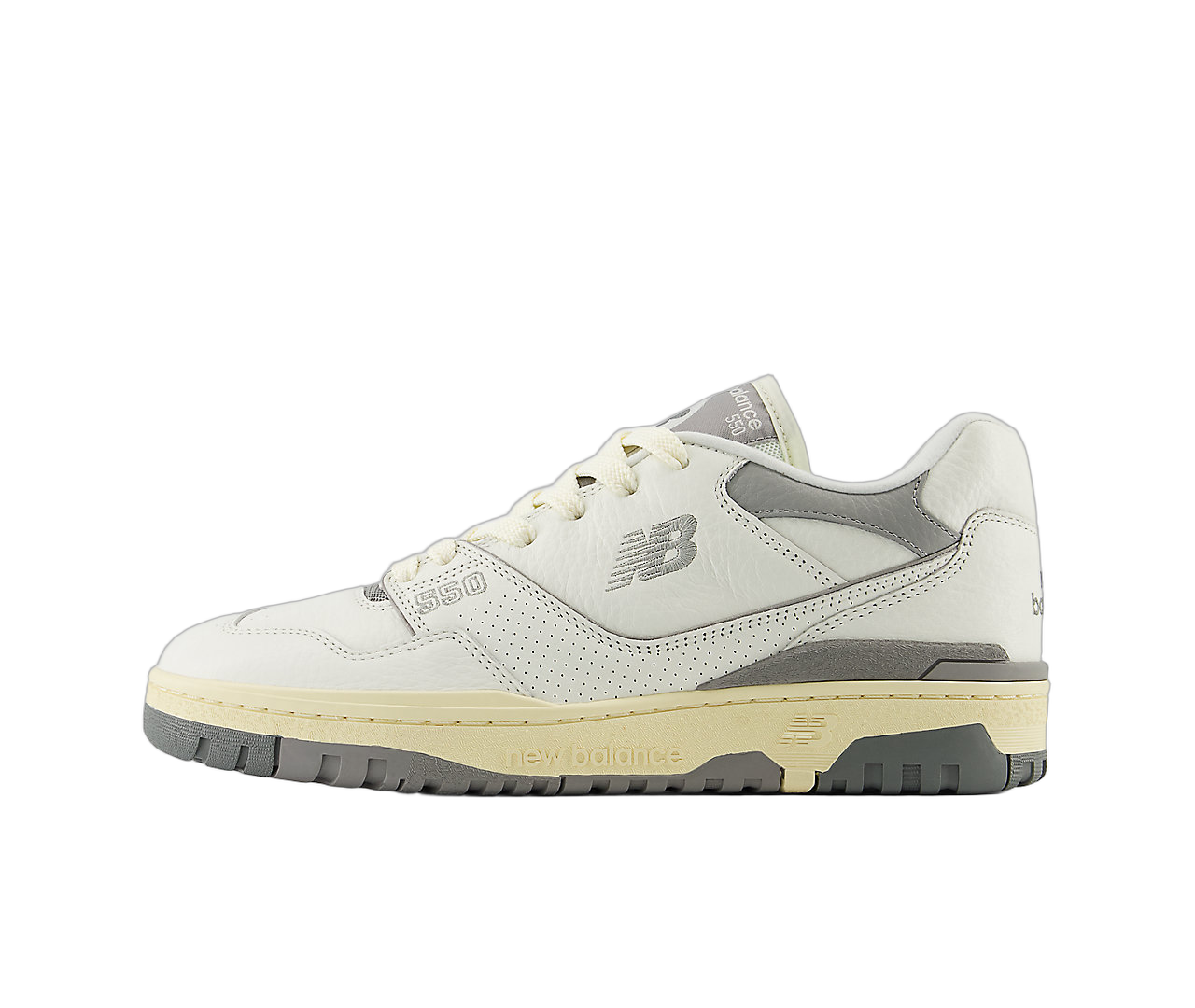 New Balance 550 Away Grey Mini Logo, Sea Salt/Team Away Grey/Calcium (BB550PTC)