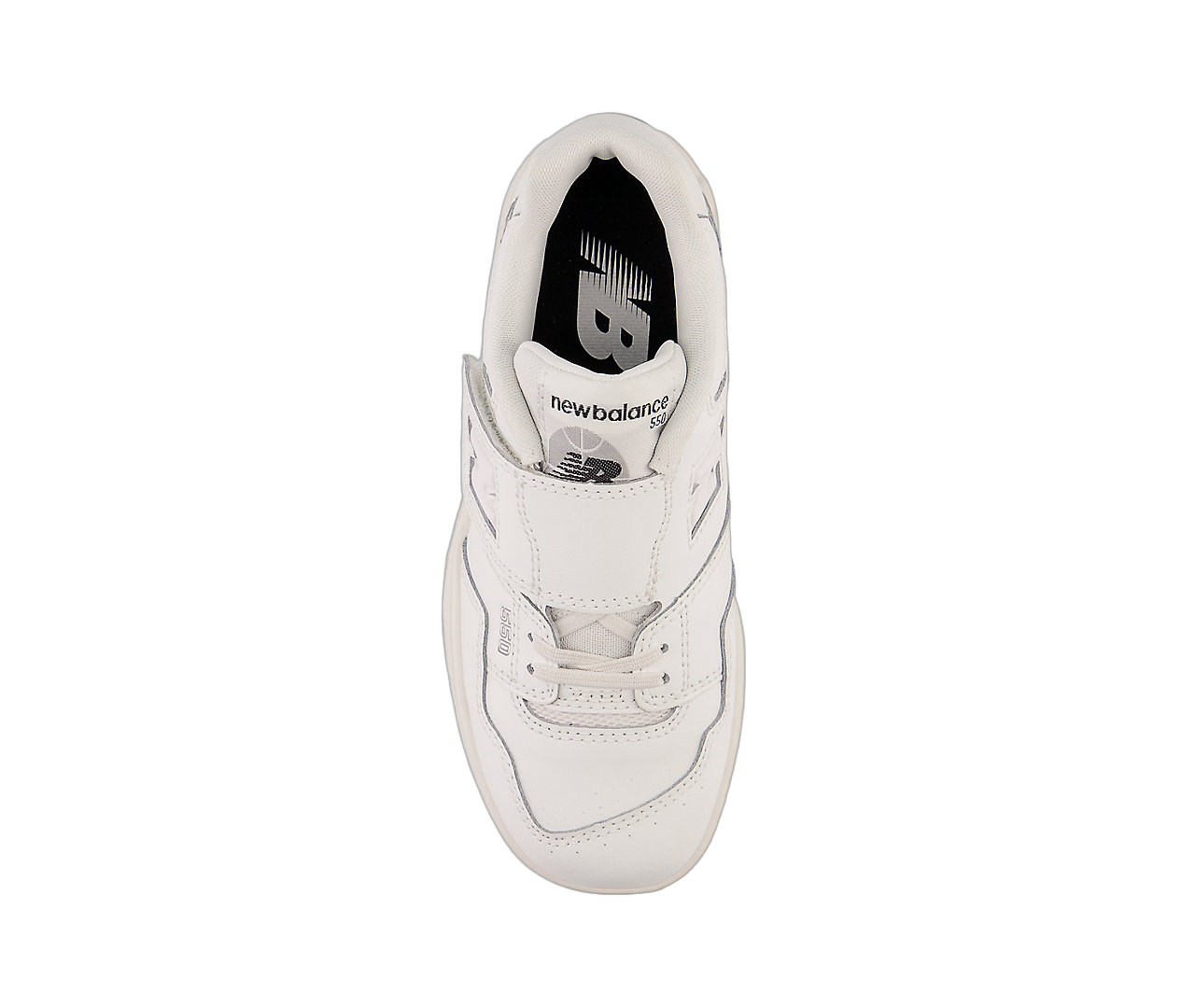 New Balance 550 Bungee Lace Top Strap White Grey, White/Grey (PHB550PB)