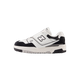 New Balance 550 Bungee Lace White Black Rain Cloud (PS)
