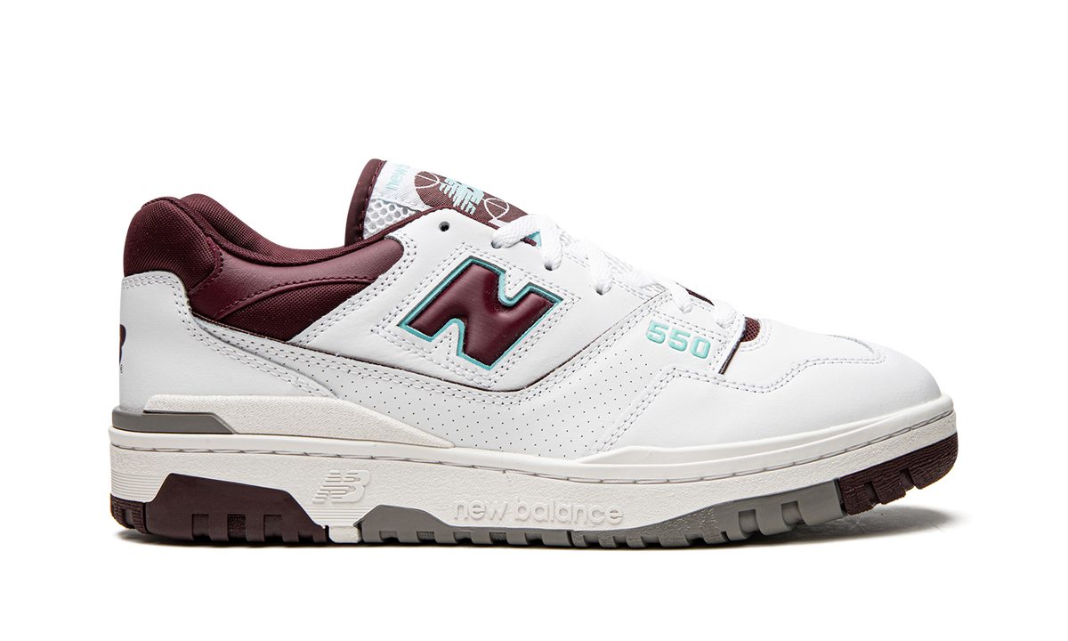 New Balance 550 Burgundy Cyan