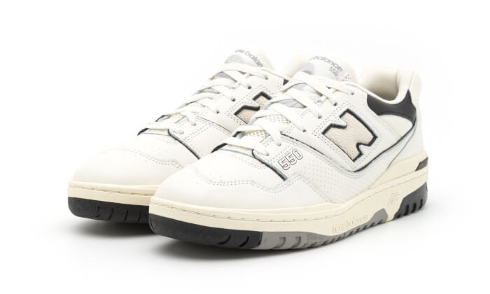 New Balance 550 Cream Black, Sea Salt/Cream/Black (BB550LWT)