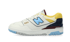 New Balance 550 Marquette, White/University Blue/Yellow (BB550NCF)