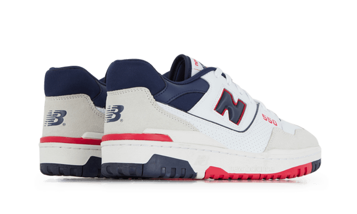 New Balance 550 Premium White Navy Red