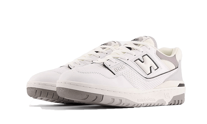 New Balance 550 Salt and Pepper, Whit/Marblehead/Dark Grey (BB550PWA)