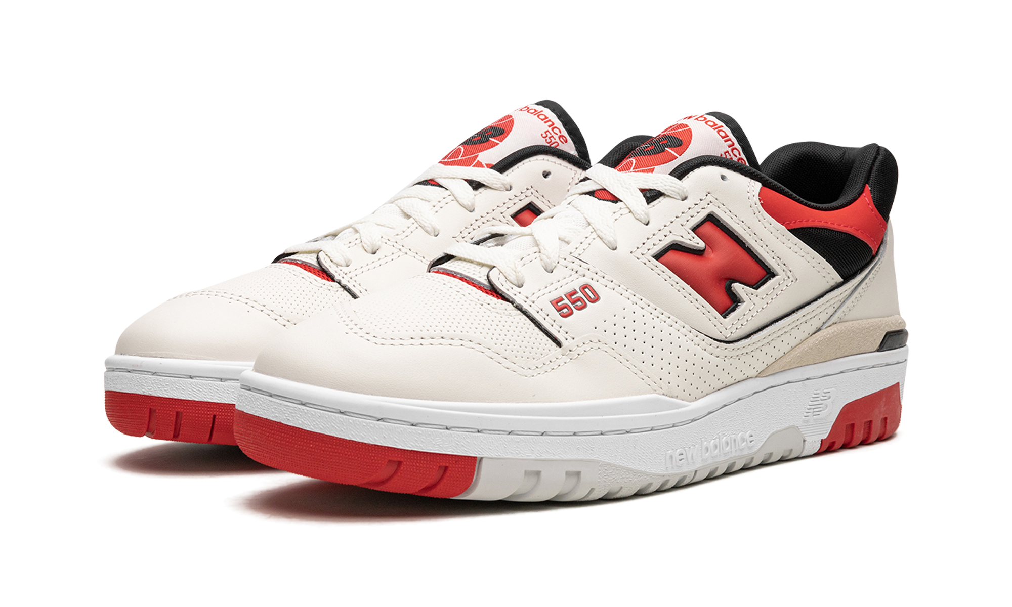 New Balance 550 Sea Salt True Red