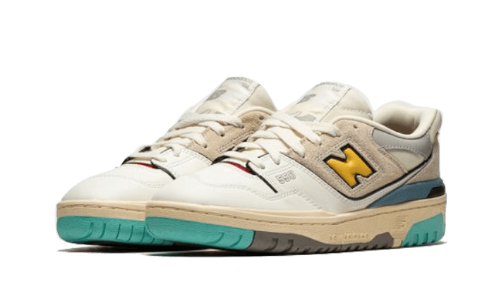 New Balance 550 Sea Salt Yellow, Sea Salt/Yellow/Cream/White/Surf (GSB550SC)