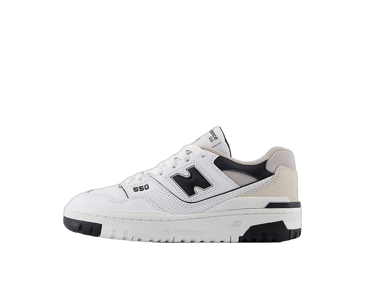 New Balance 550 White Black, White/Black (GSB550EI)