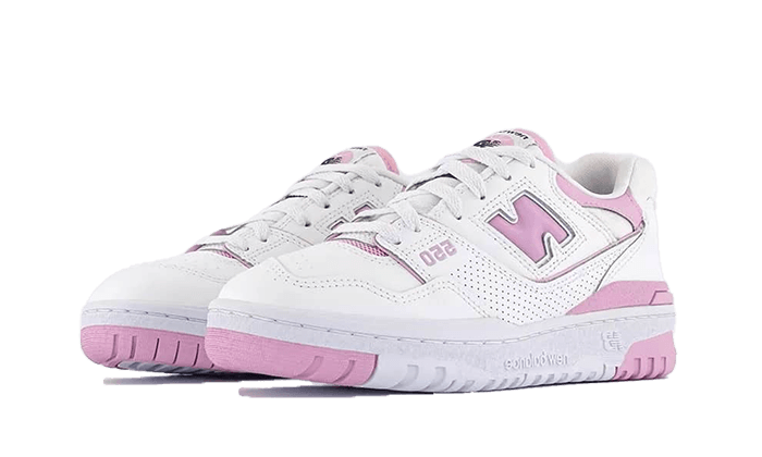 New Balance 550 White Bubblegum Pink, White/Lilac Cloud (BBW550BD)