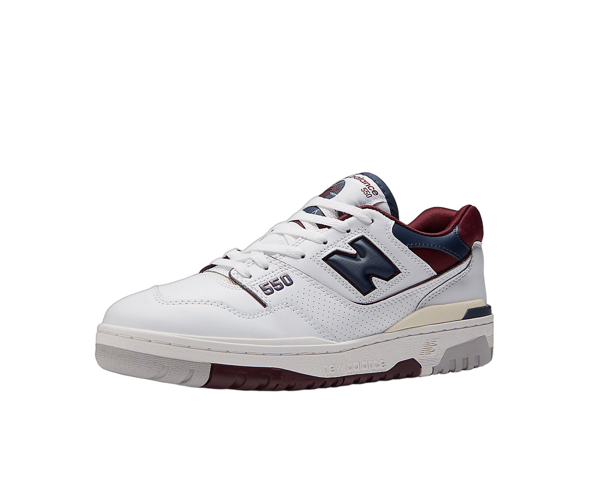 New Balance 550 White Navy NB Burgundy