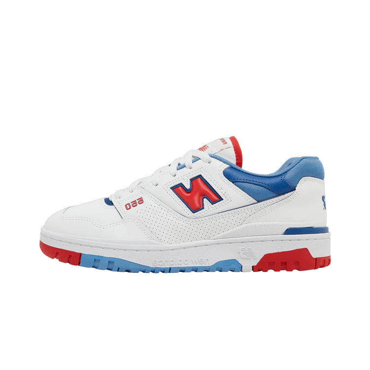 New Balance 550 White True Red Atlantic Blue, White/True Red/Atlantic Blue (BB550NCH)
