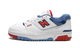 New Balance 550 White True Red Atlantic Blue