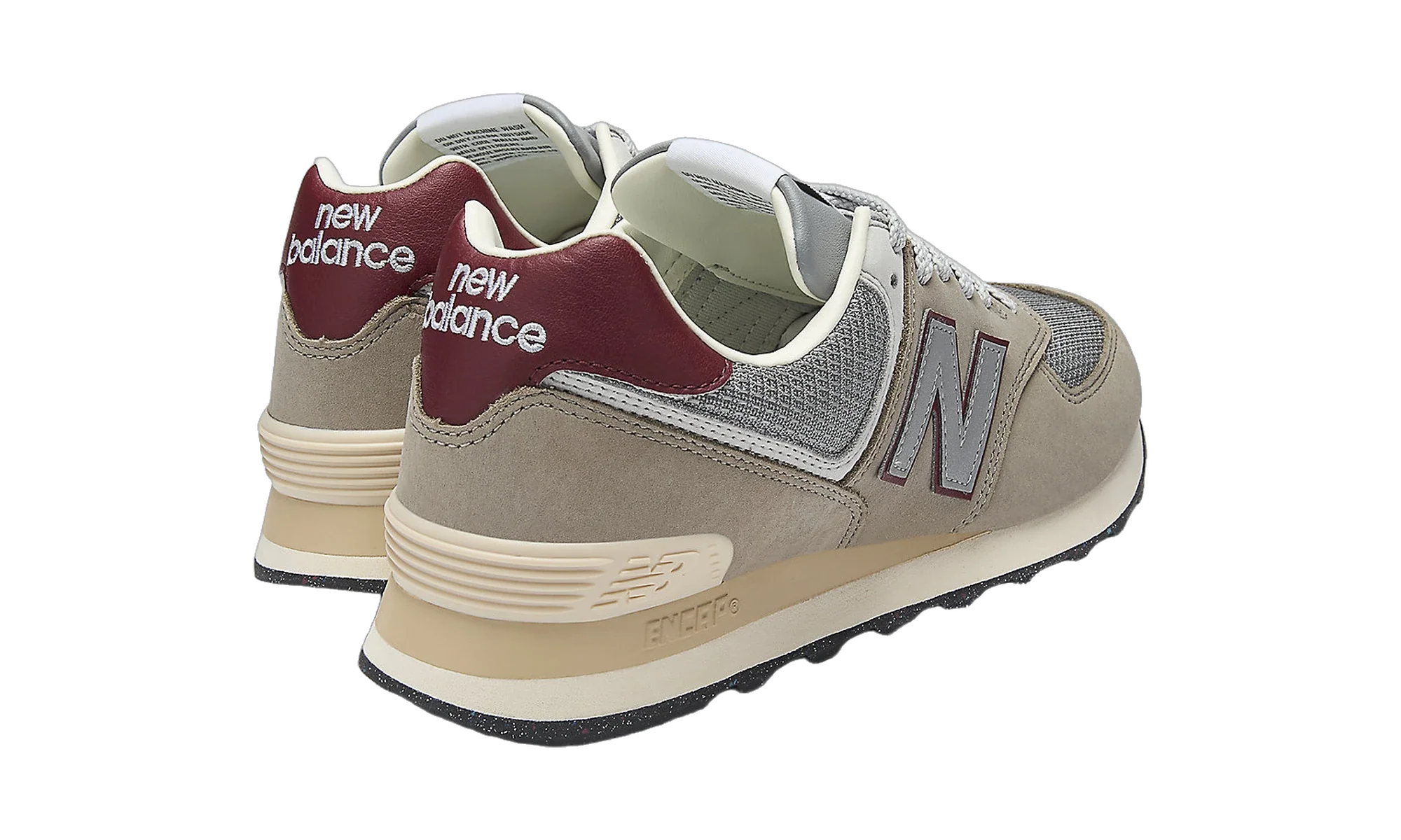 New Balance 574 Arid Stone Monarch Burgundy