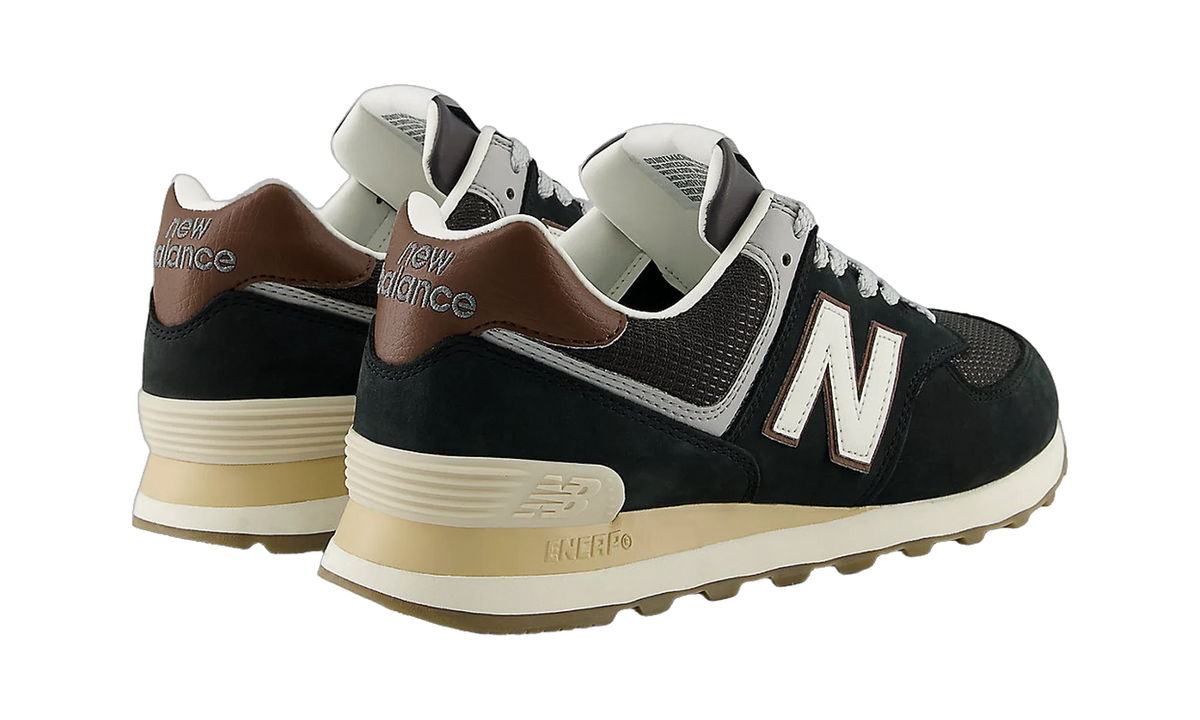 New Balance 574 Brown Dark Silver Metallic