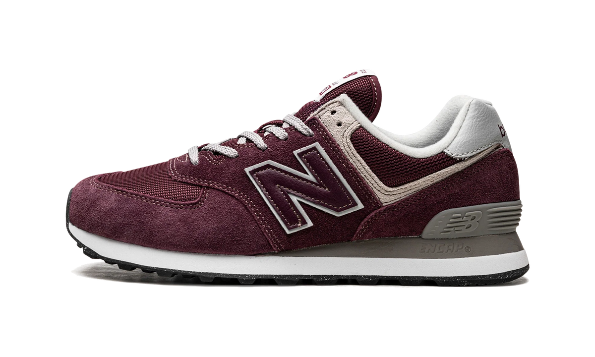 New Balance 574 Burgundy White