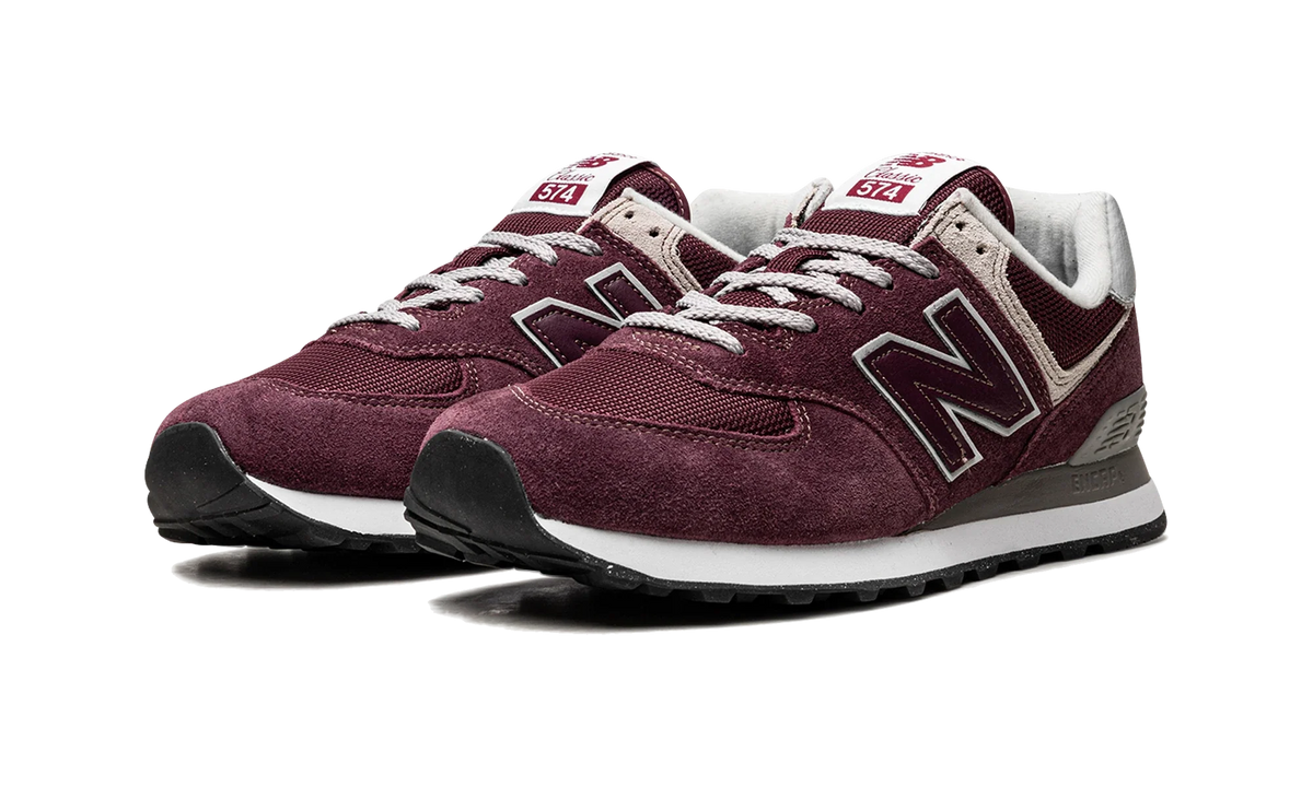 New Balance 574 Burgundy White
