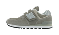 New Balance 574 Core Hook and Loop Grey White (PS)