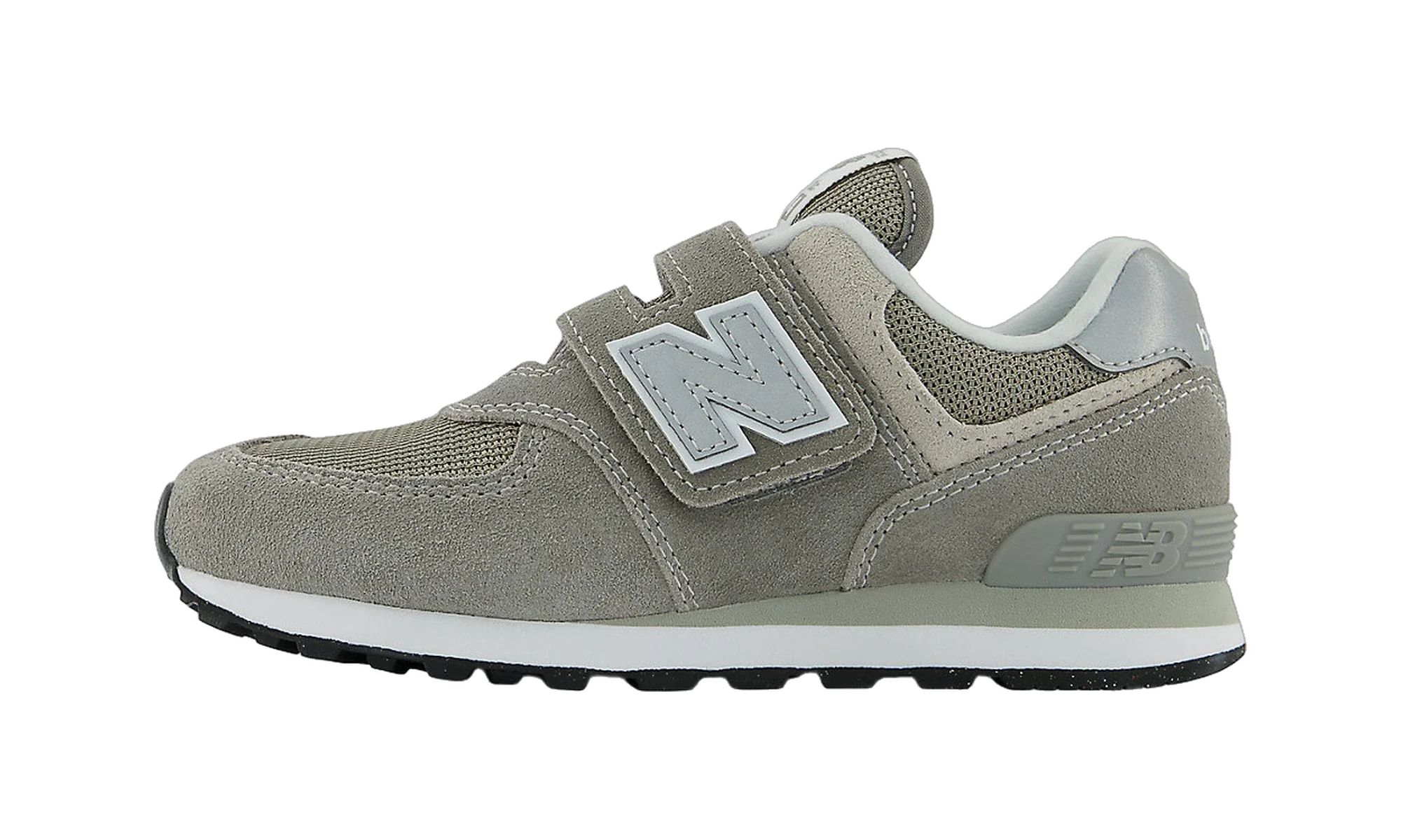 New Balance 574 Core Hook and Loop Grey White (PS)