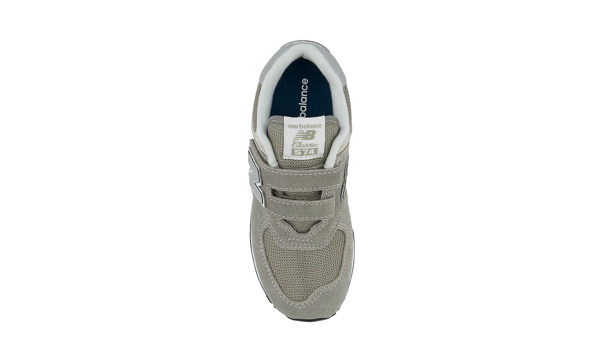 New Balance 574 Core Hook and Loop Grey White (PS)