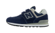 New Balance 574 Core Hook and Loop Navy White (PS)