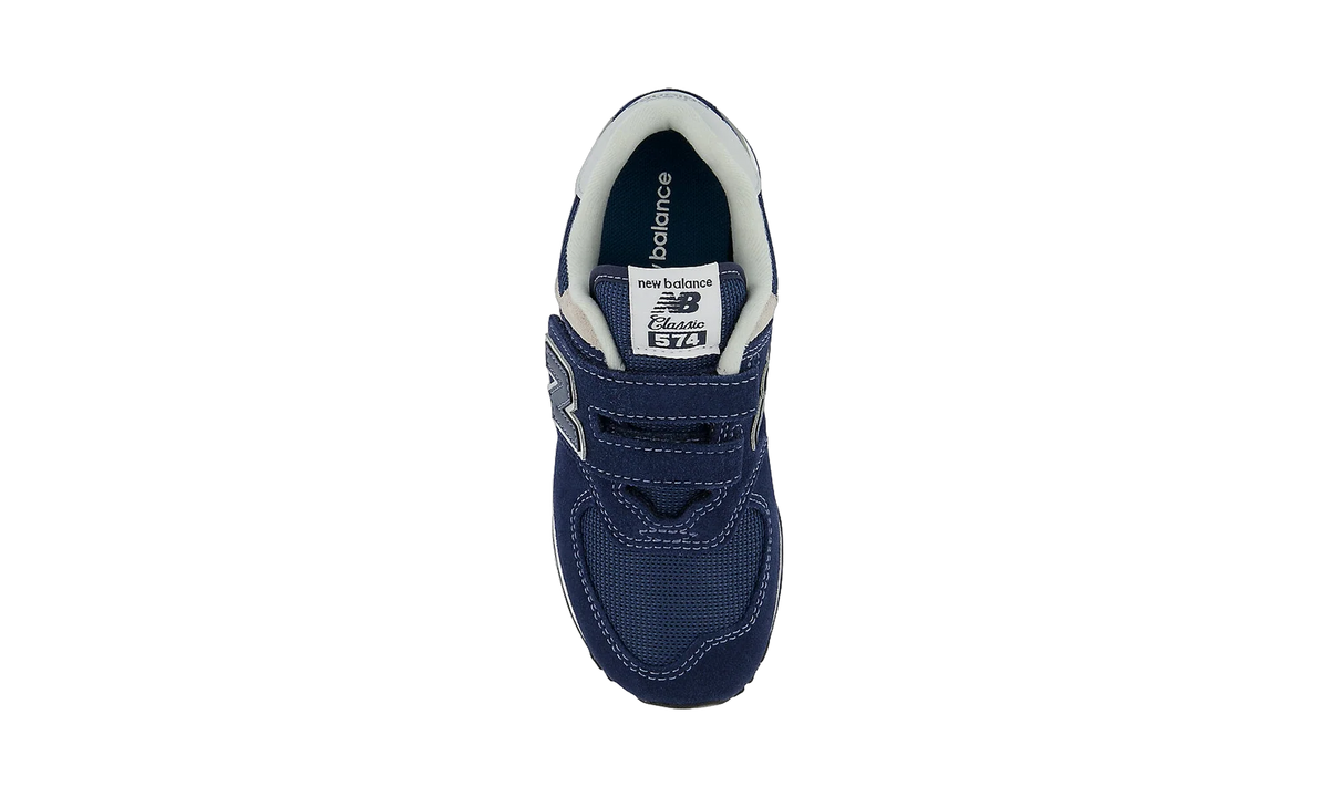 New Balance 574 Core Hook and Loop Navy White (PS)