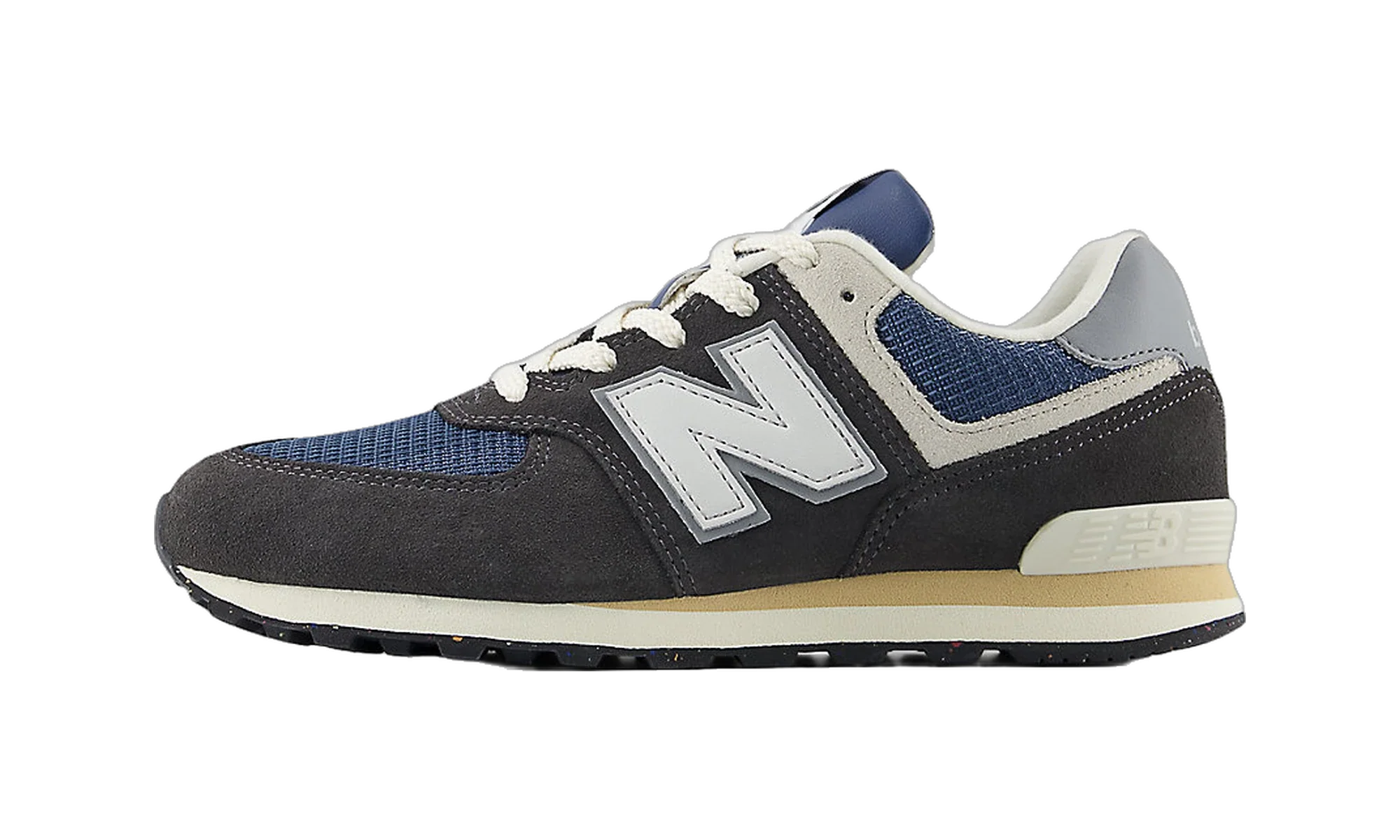 New Balance 574 Lace Black Cement Slate Grey