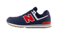 New Balance 574 Lace Navy Team Red