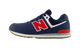 New Balance 574 Lace Navy Team Red