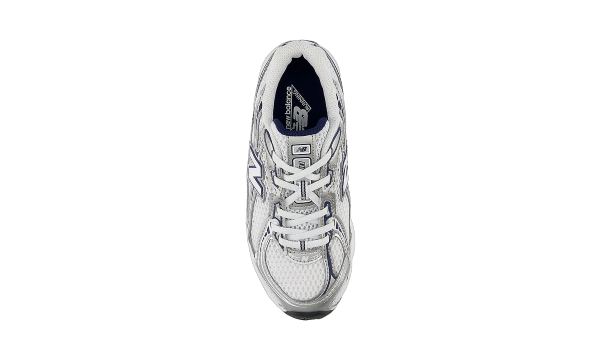New Balance 740 Bungee Lace White Metallic Silver Navy (PS)