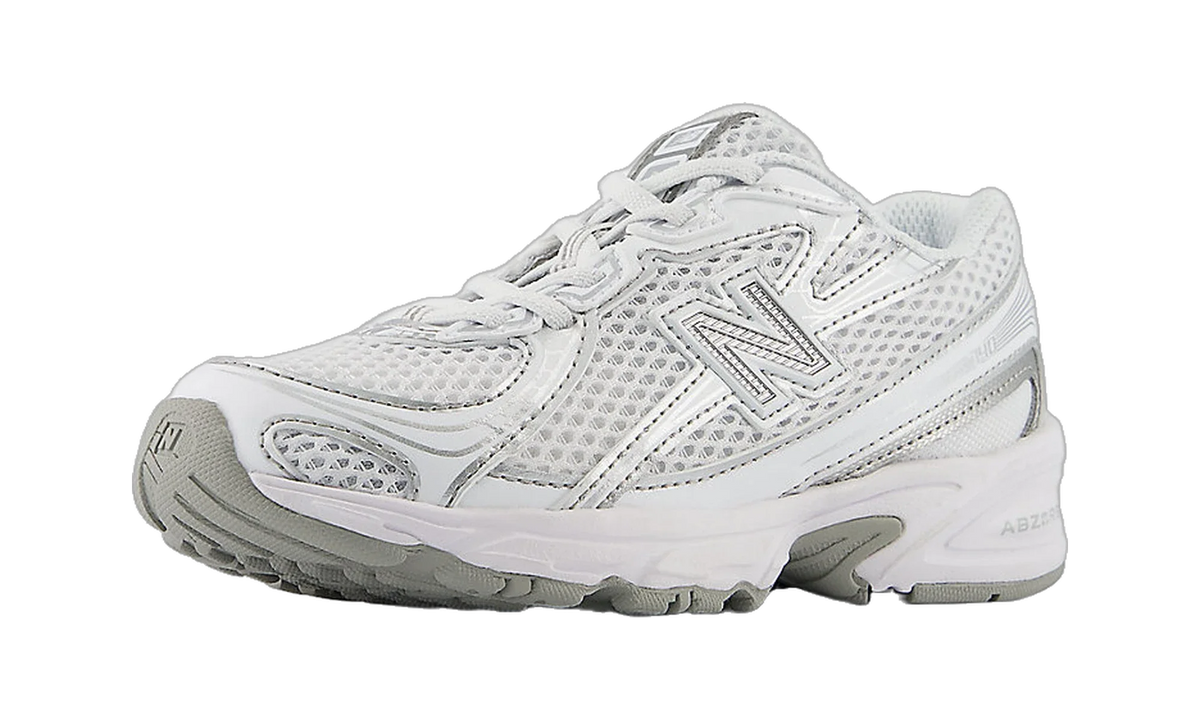 New Balance 740 Bungee Lace White Silver Metallic (PS)